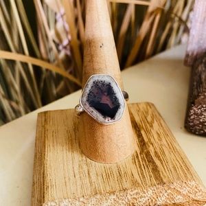 Super Amethyst 23 Auralite Sterling Ring Size 9.5